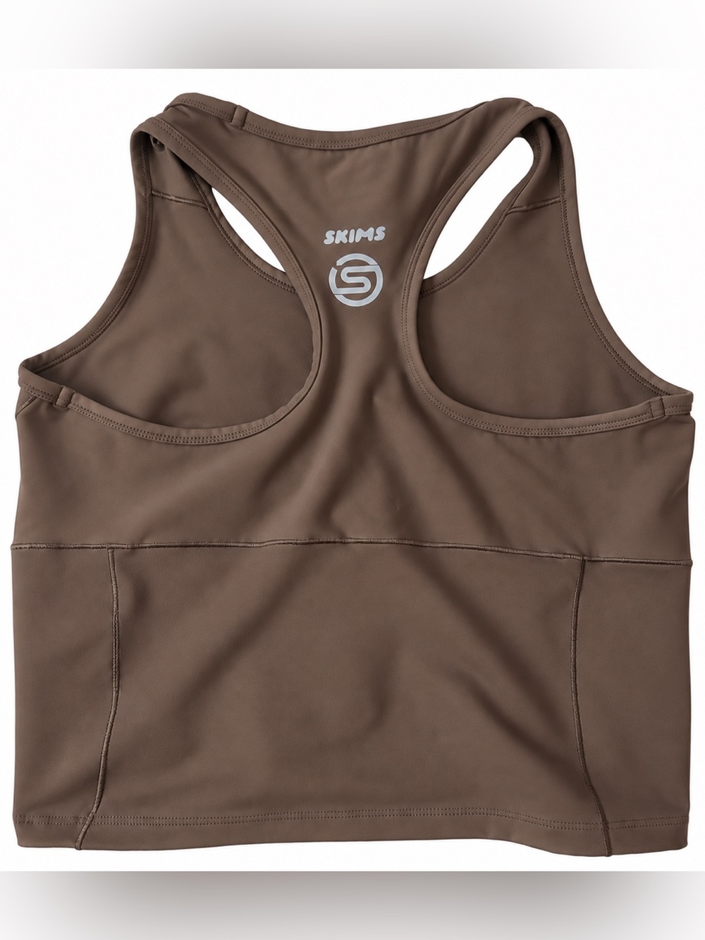 SKIMS Powered by S Women’s Brown Racerback Active Performance Top